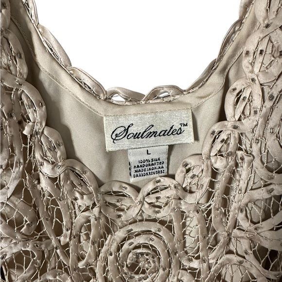 SOULMATES SILK LACE DETAILED DRESS L - Picture 4 of 5